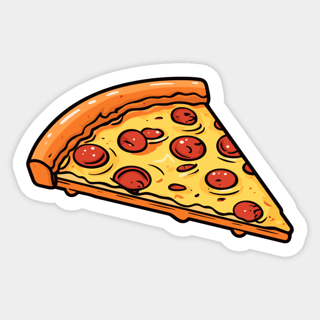 Just a Slice of Pizza Sticker by Mad Swell Designs